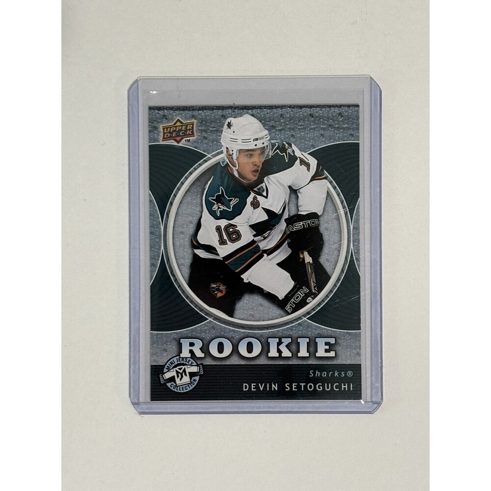 07-08 Upper Deck Mini Jersey Collection Devin Setoguchi Rookie Card NM